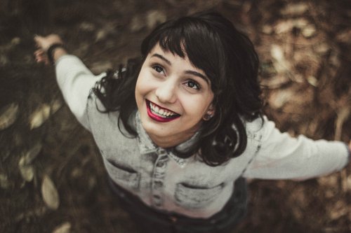 Dankbarkeit - Woman smiling