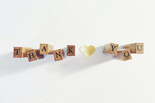 Thank you - Dankbarkeit